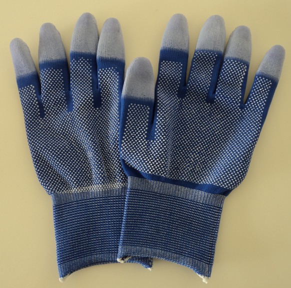 ESD BLUE DOTTED TOP FIT GLOVES