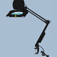 CONDUCTIVE MAGNIFYING LAMP SQUARE LENS