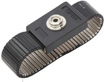 BLACK METAL WRIST STRAP 10mm