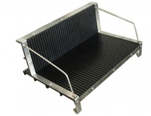 L SHAPE PCB RACK WITH METAL FRAME