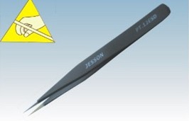 ESD BLACK TWEEZER PE 12