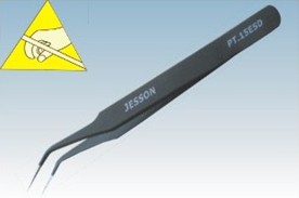 ESD BLACK TWEEZER PE2